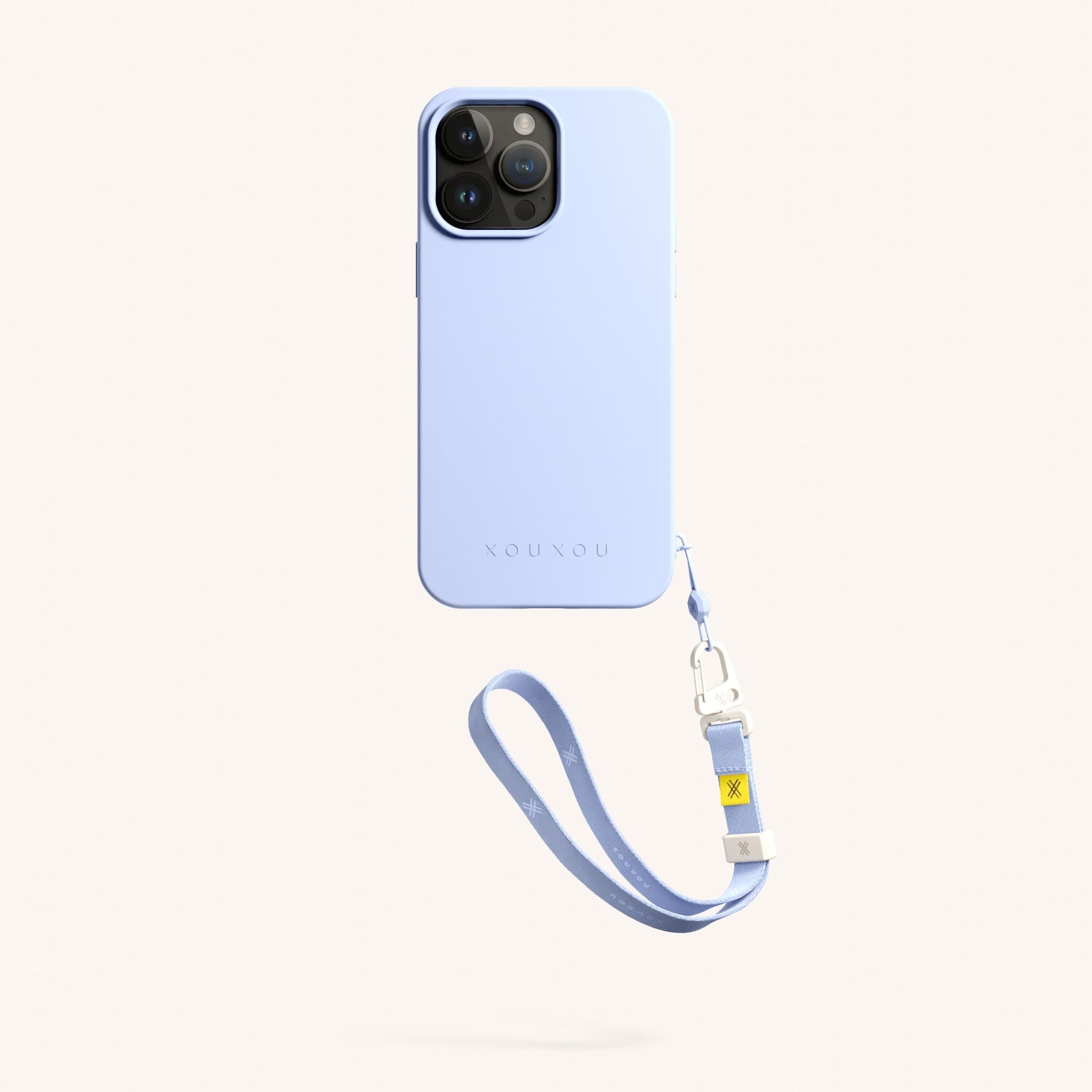 Phone Case with Wrist Strap in Baby Blue