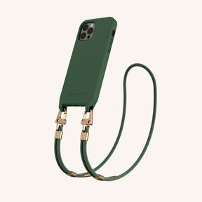 Phone Necklace with Carabiner Rope in Sage