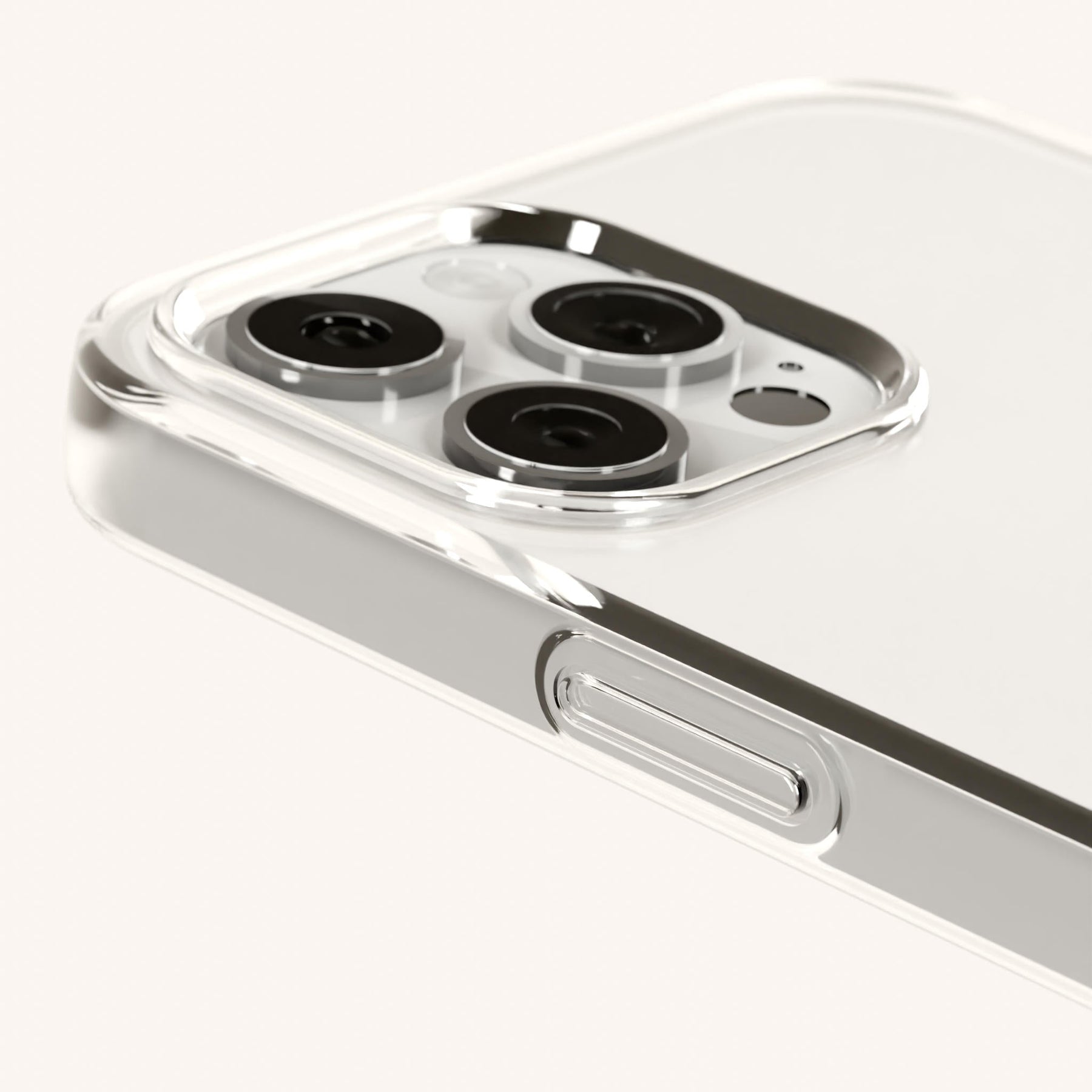 Phone Necklace with Carabiner Rope in Clear + Vibrant Pastel