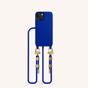 Phone Necklace with Carabiner Rope in Blue