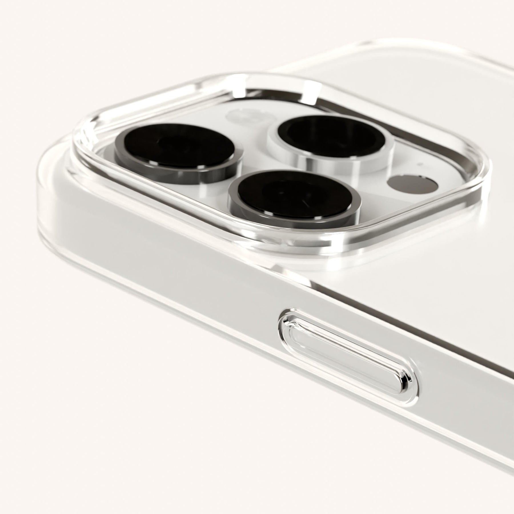 Phone Necklace with Carabiner Rope in Clear + Vibrant Pastel