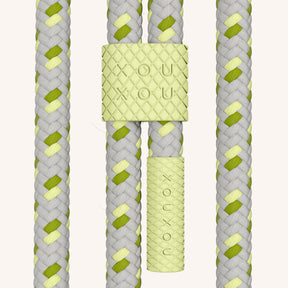 Phone Necklace with Carabiner Rope in Olive