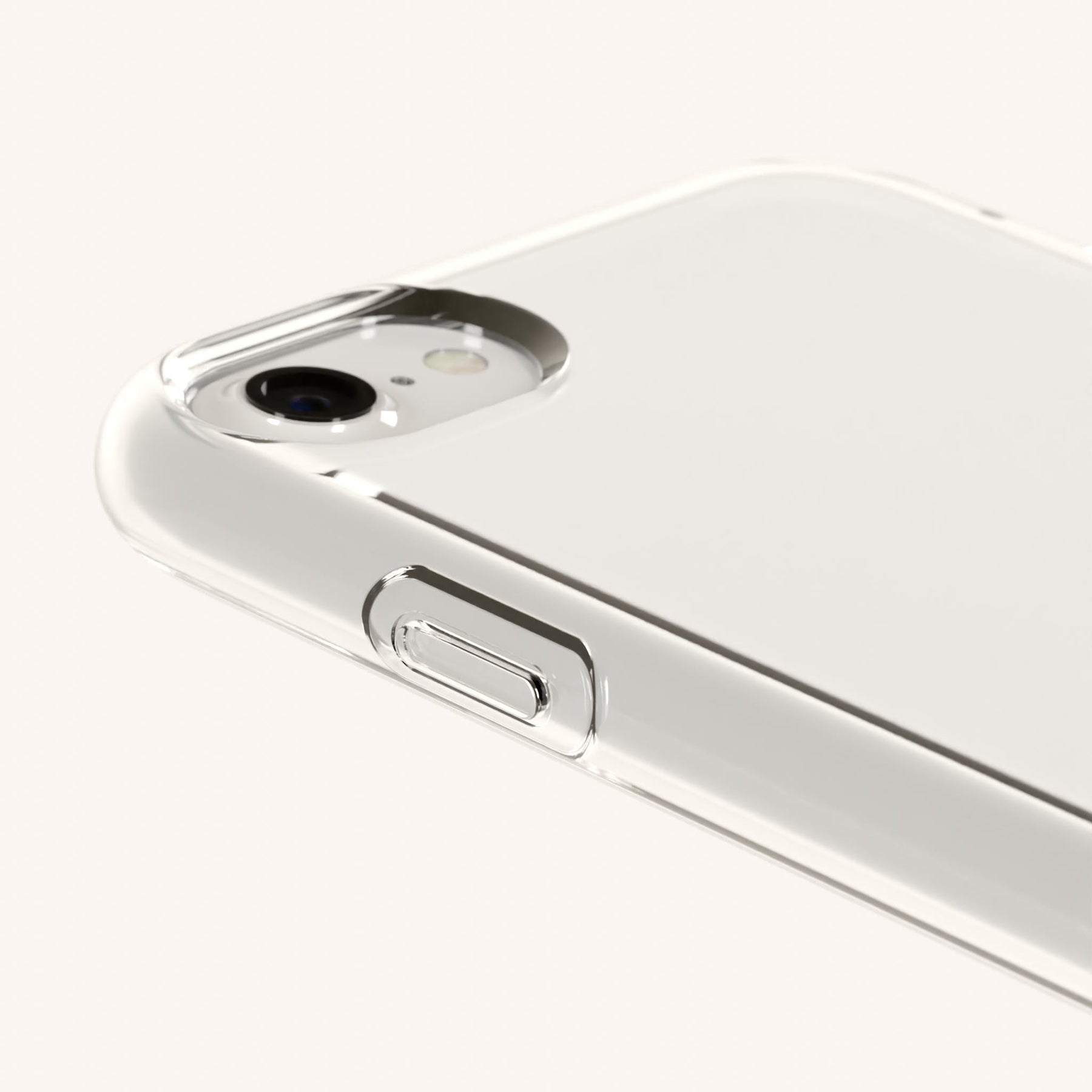 Phone Necklace with Carabiner Rope in Clear + Vibrant Pastel