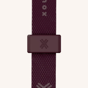 Phone Necklace with Slim Lanyard in Burgundy