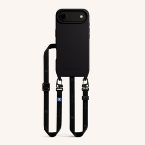 Phone Necklace with Slim Lanyard in Black