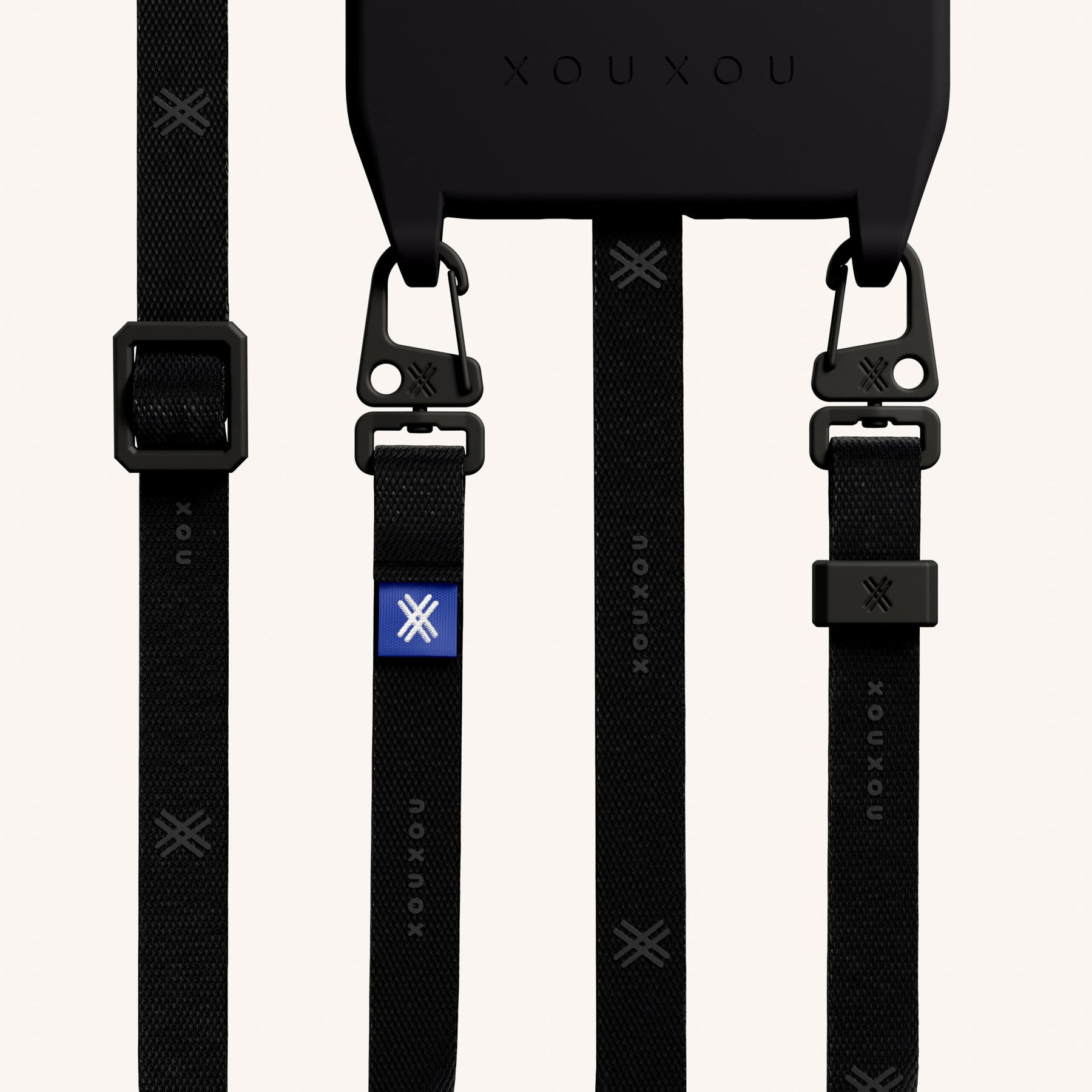 Phone Necklace with Slim Lanyard in Black