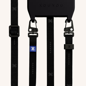 Phone Necklace with Slim Lanyard in Black