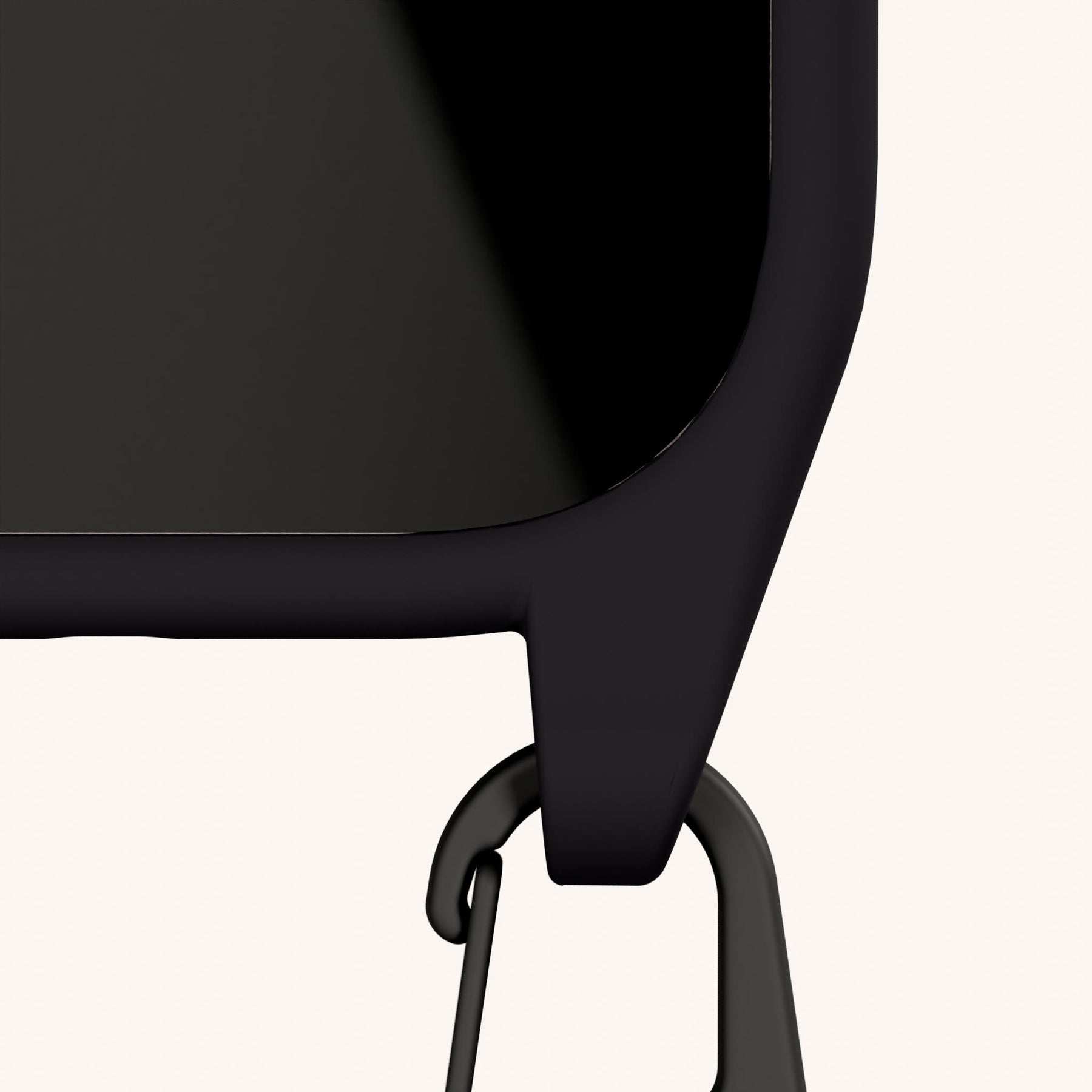 Phone Necklace with Slim Lanyard in Black