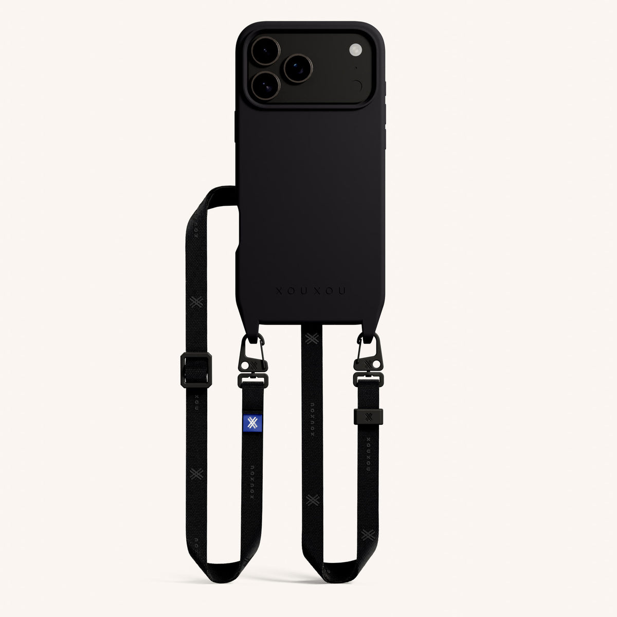 Phone Necklace with Slim Lanyard for iPhone 17 Pro without MagSafe in Clear and Moss Total View | XOUXOU #phone model_iphone 17 pro