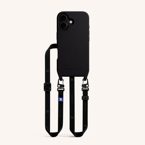 Phone Necklace with Slim Lanyard in Black