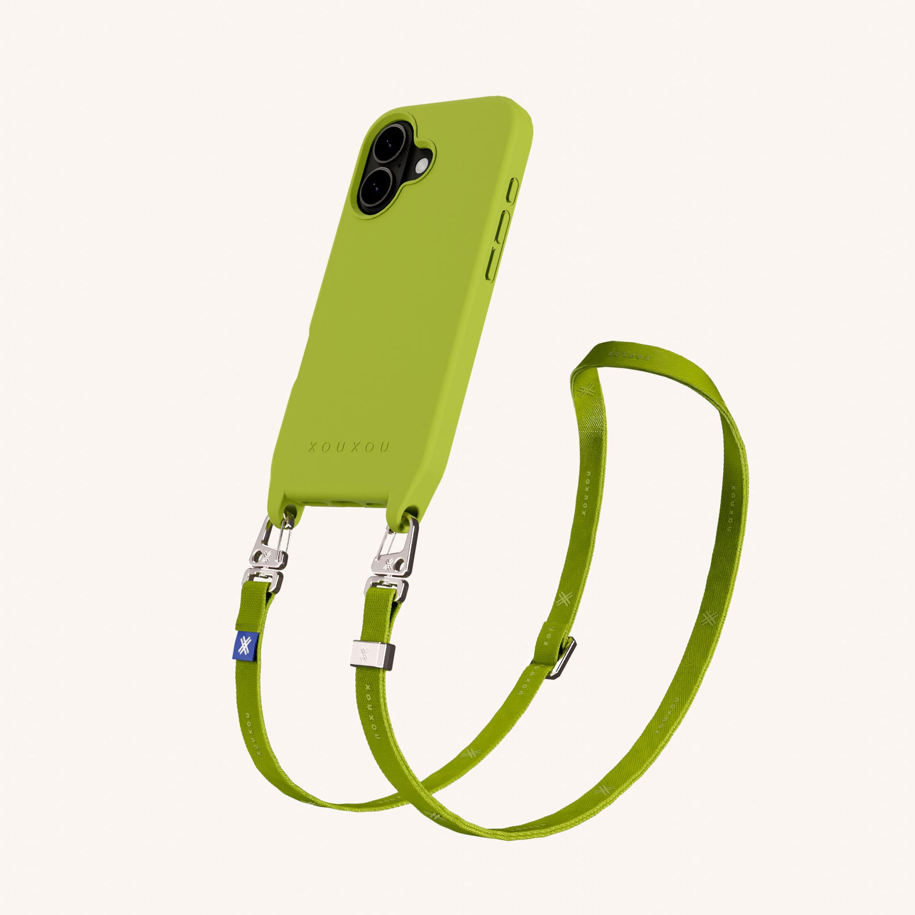 Phone Necklace with Slim Lanyard in Olive