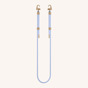 Phone Strap Carabiner Rope in Baby Blue Total View | XOUXOU