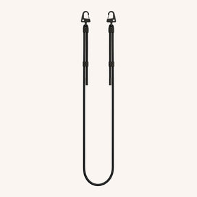 Phone Strap Carabiner Rope in Black Total View | XOUXOU