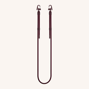 Phone Strap Carabiner Rope in Burgundy Total View | XOUXOU