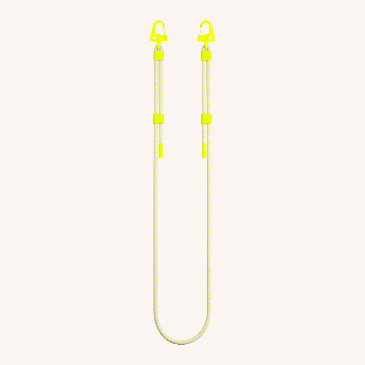 Phone Strap Carabiner Rope in Neon Camouflage Total View | XOUXOU