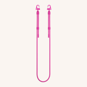 Phone Strap Carabiner Rope in Power Pink Total View | XOUXOU