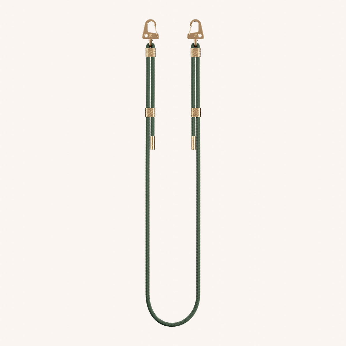 Phone Strap Carabiner Rope in Sage Total View | XOUXOU