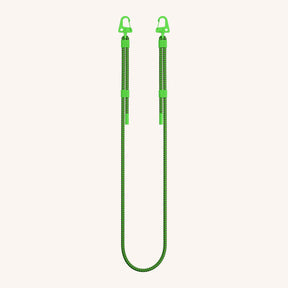 Phone Strap Carabiner Rope in Vibrant Neon Green Total View | XOUXOU