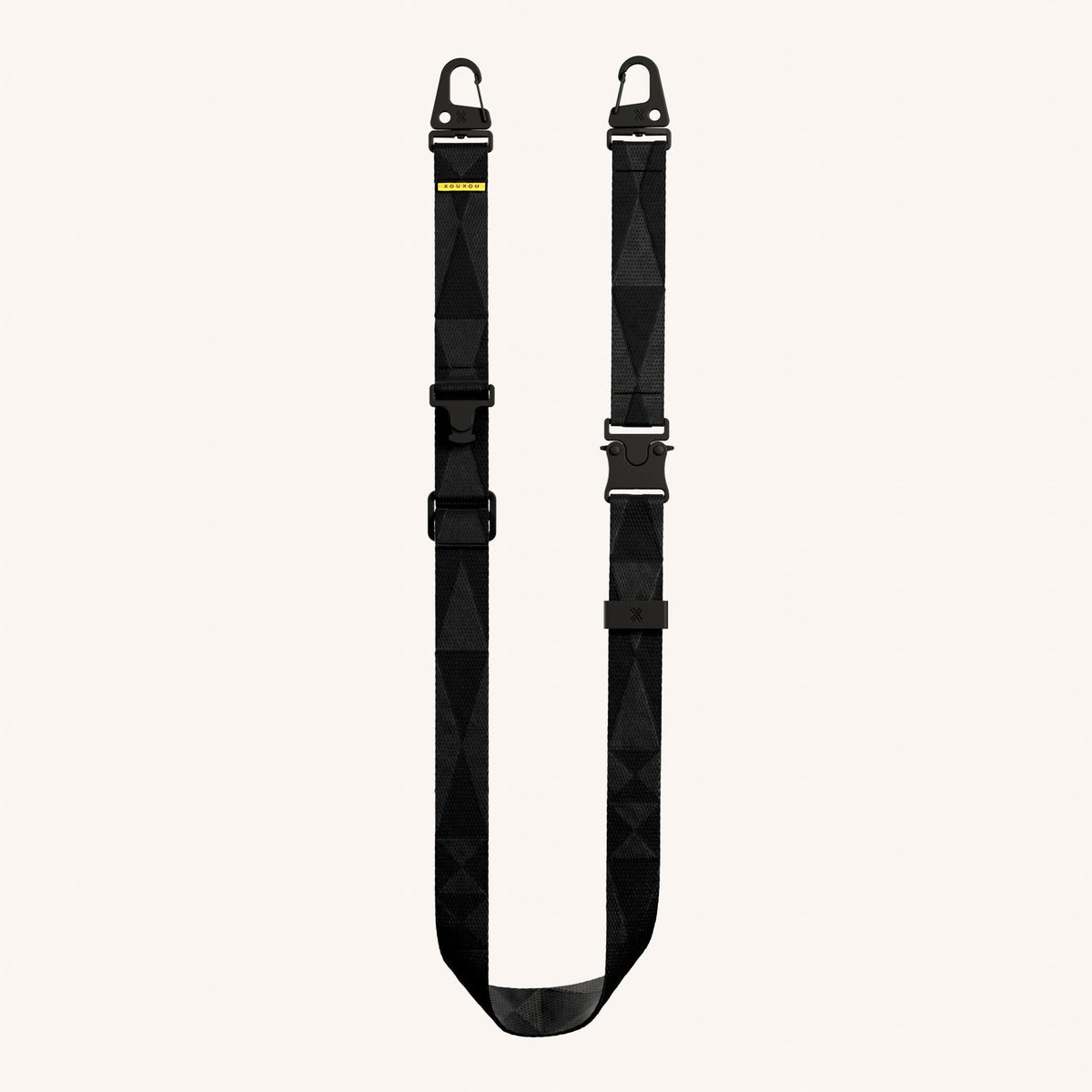 Phone Strap Lanyard in Black Total View | XOUXOU