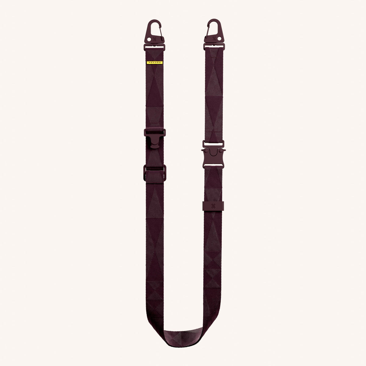 Phone Strap Lanyard in Burgundy Total View | XOUXOU