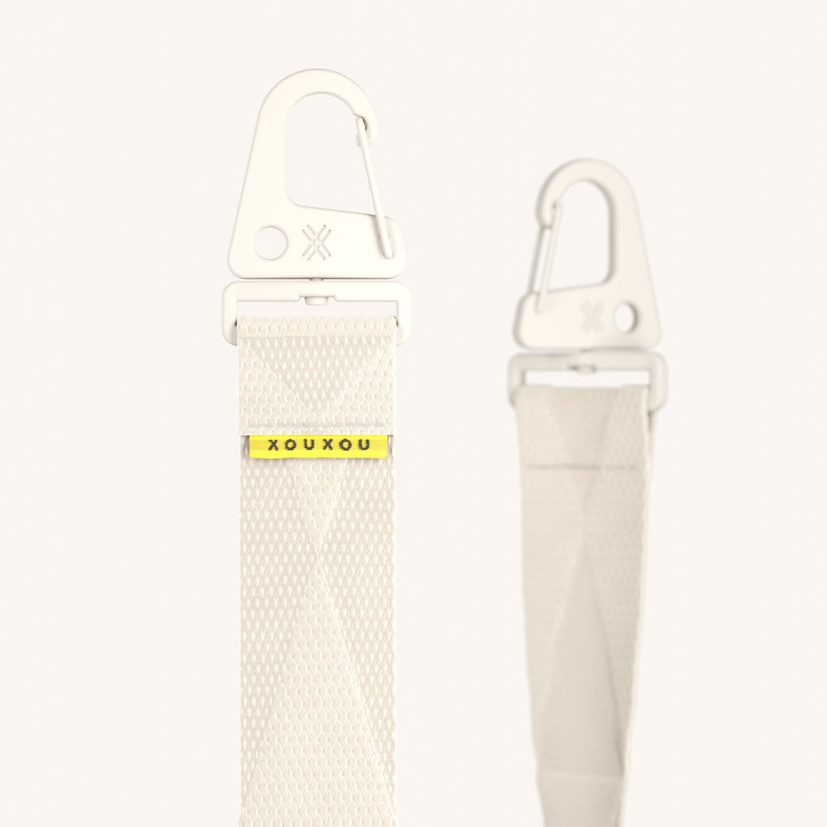 Phone Strap Lanyard in Chalk Detail View | XOUXOU