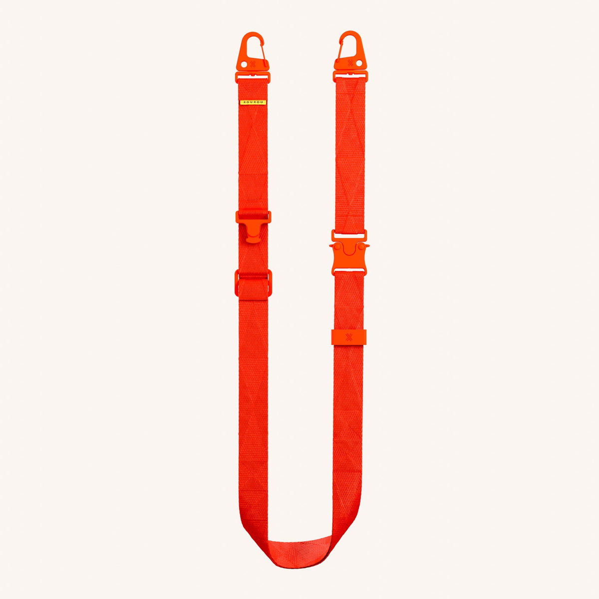 Phone Strap Lanyard in Neon Orange Total View | XOUXOU