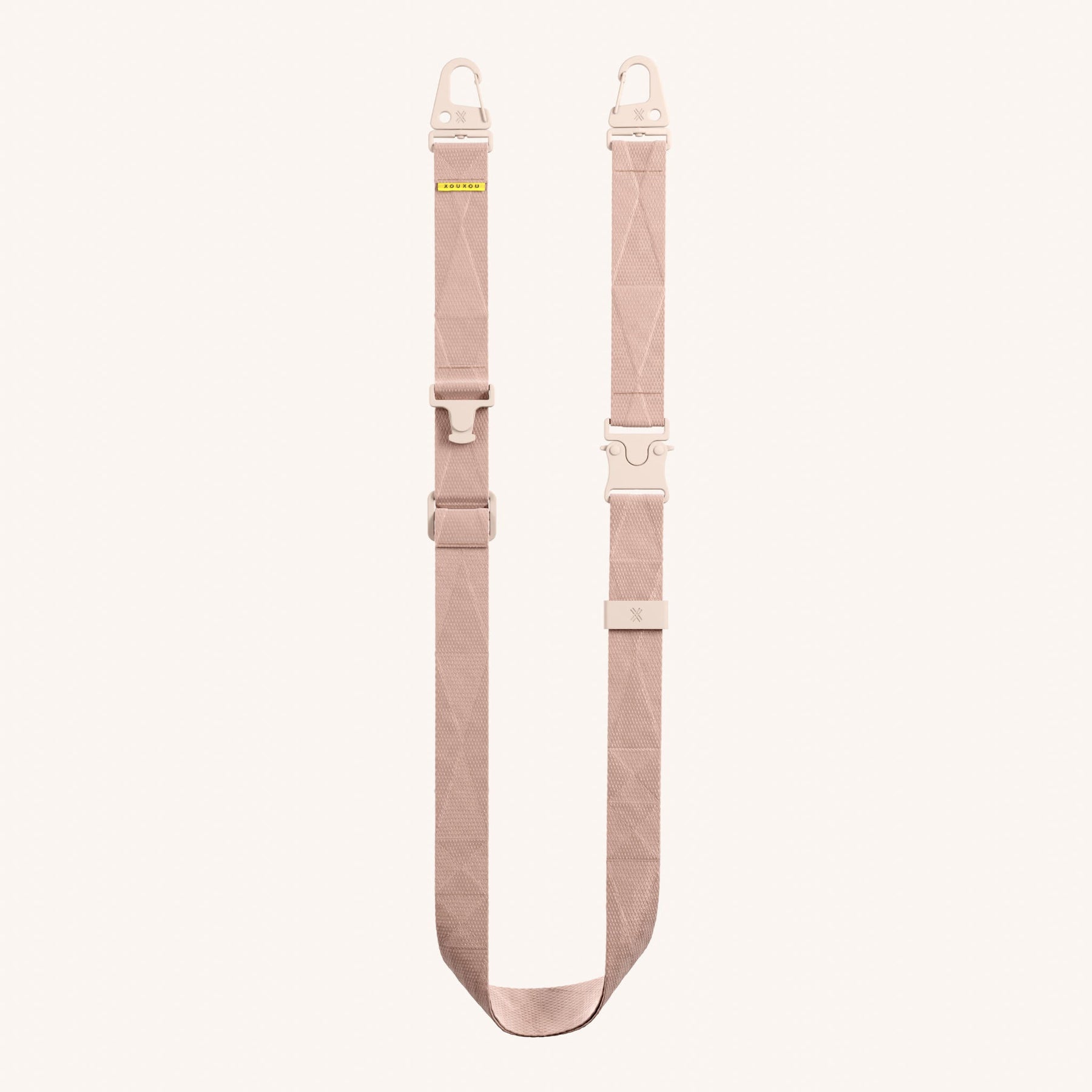 Phone Strap Lanyard in Powder Pink Total View | XOUXOU