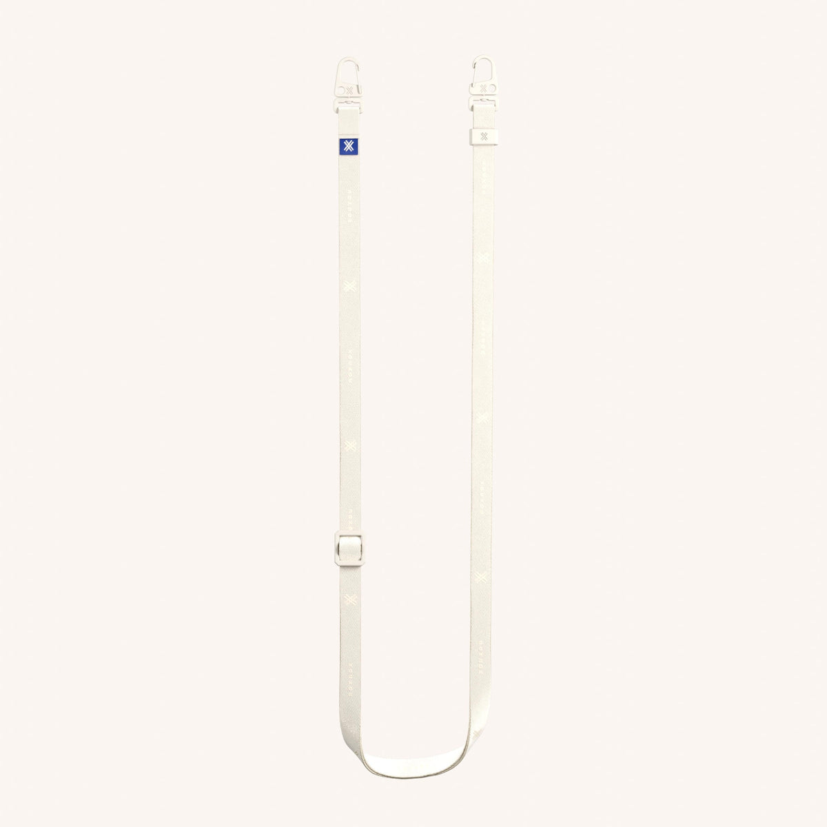 Phone Strap Slim Lanyard in Chalk Total View | XOUXOU