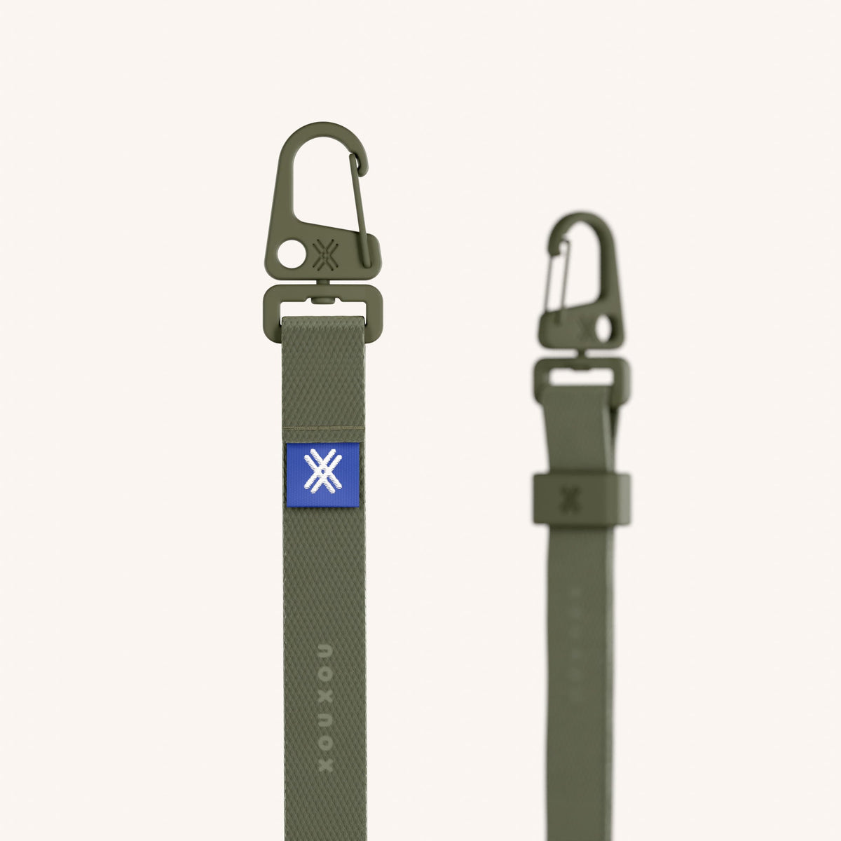 Phone Strap Slim Lanyard in Moss Detail View | XOUXOU