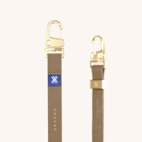 Phone Strap Slim Lanyard in Taupe Detail View | XOUXOU