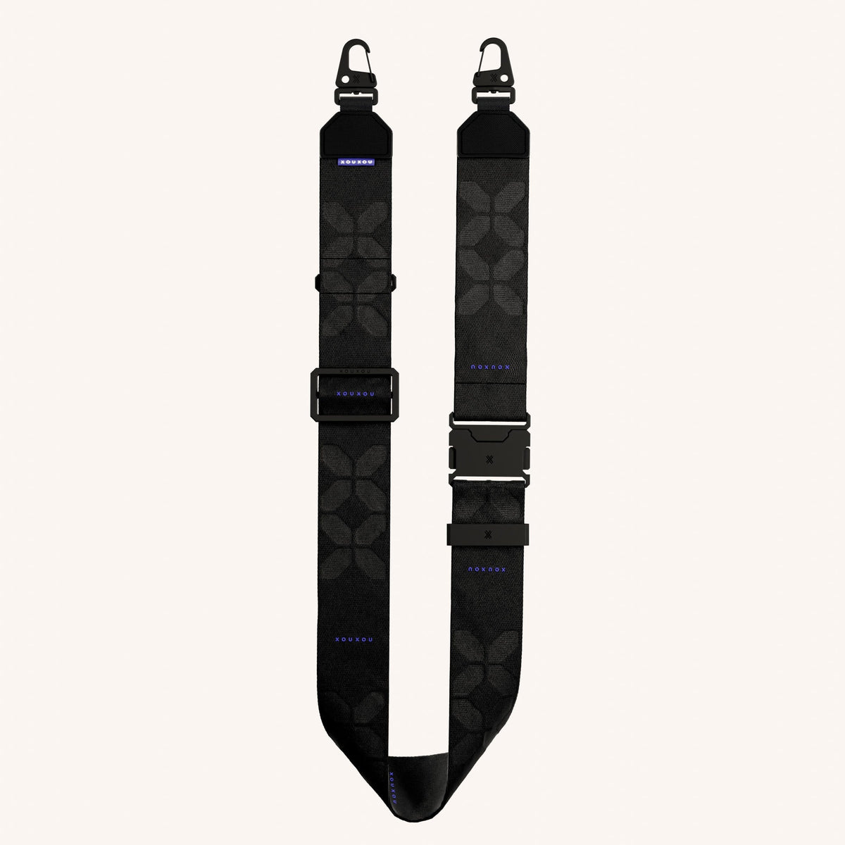 Phone Strap Ultrawide Lanyard in Black Total View | XOUXOU