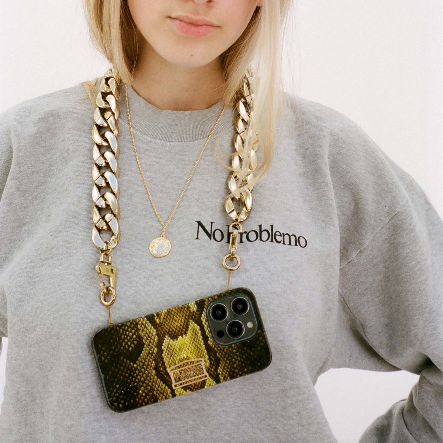 Aries x XOUXOU collab Phone Necklace iphone 14 with Rope and Case - Model 1