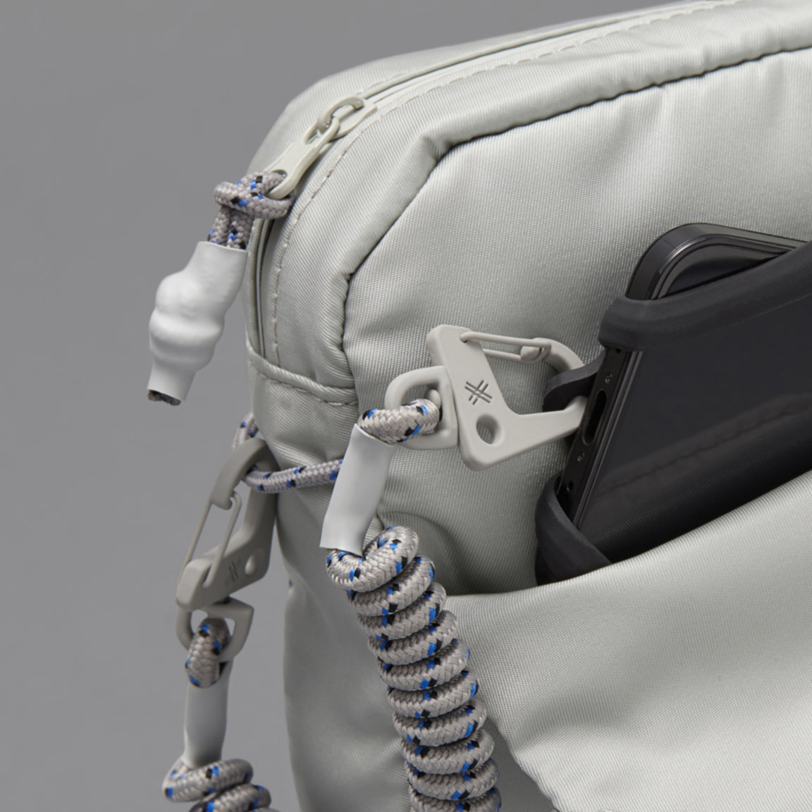 Grey Crossbody Bag with ECONYL® nylon