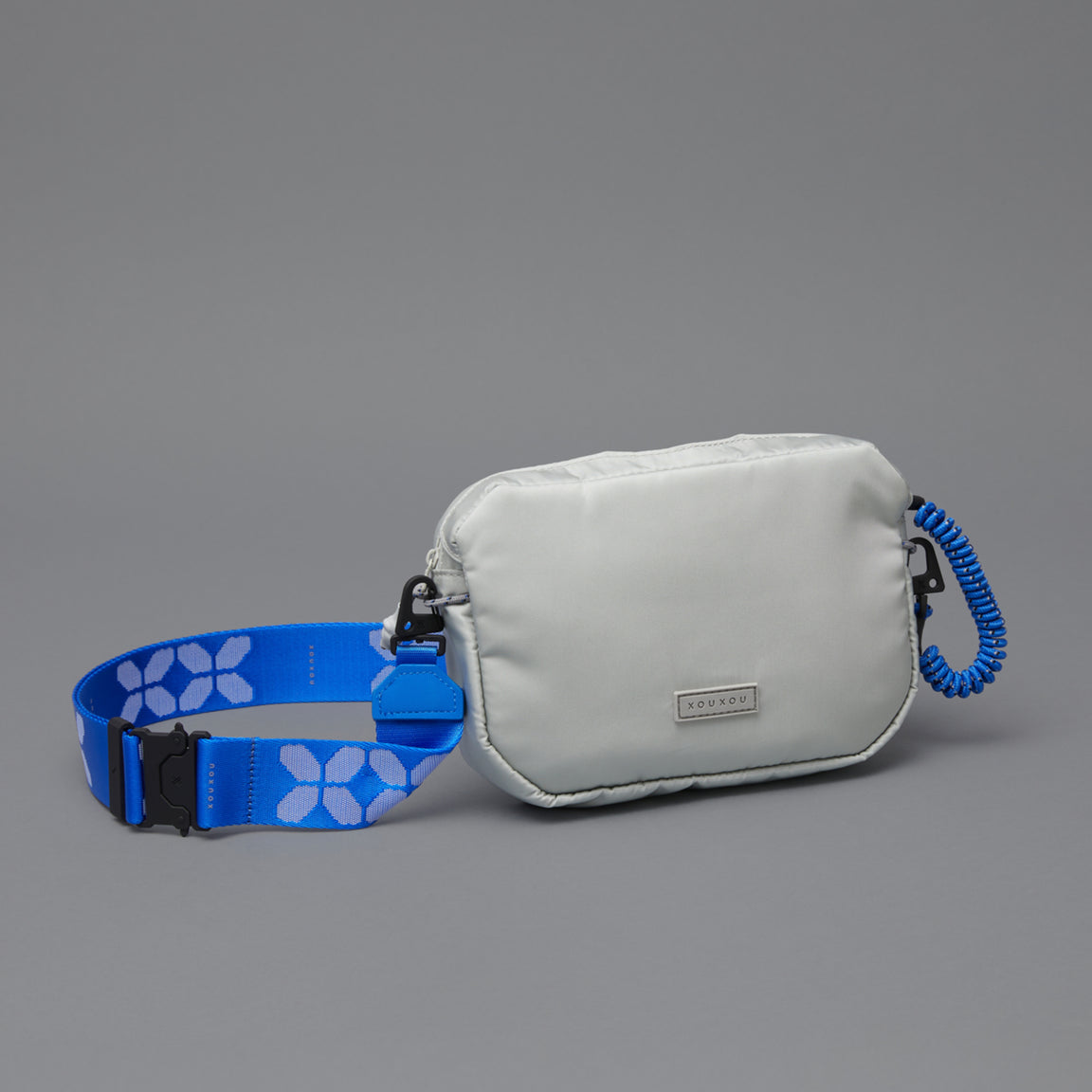 Grey Crossbody Bag with ECONYL® nylon