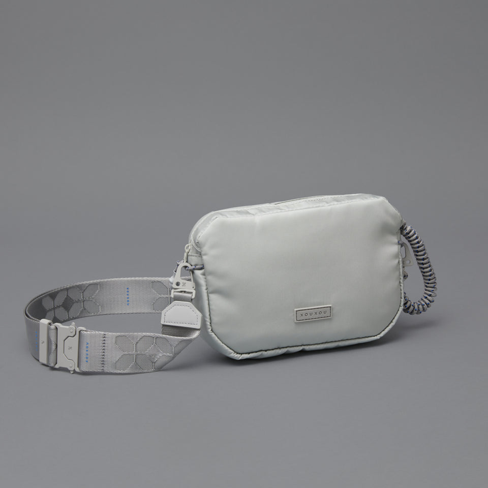 Grey Crossbody Bag with ECONYL® nylon