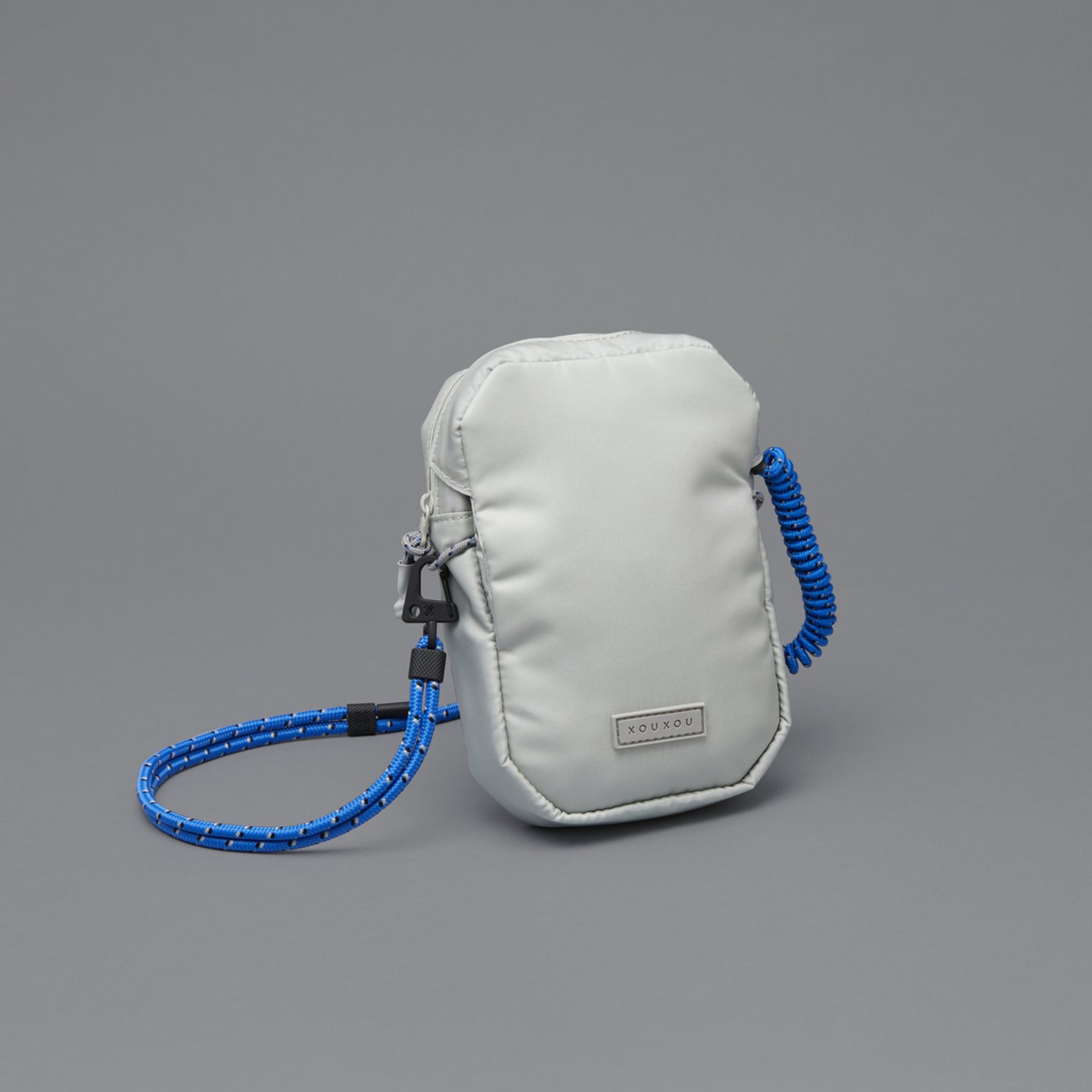 Grey Shoulder Bag with ECONYL® nylon