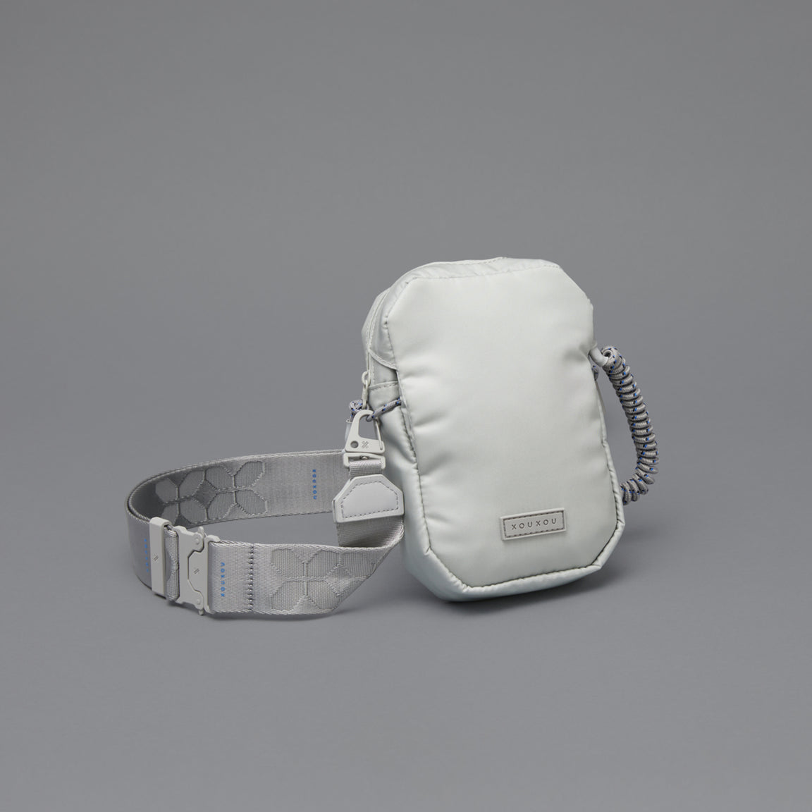 Grey Shoulder Bag with ECONYL® nylon