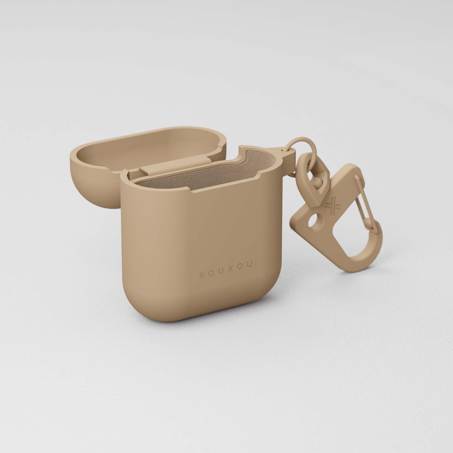 Second generation Apple AirPods case in Sand Brown | XOUXOU