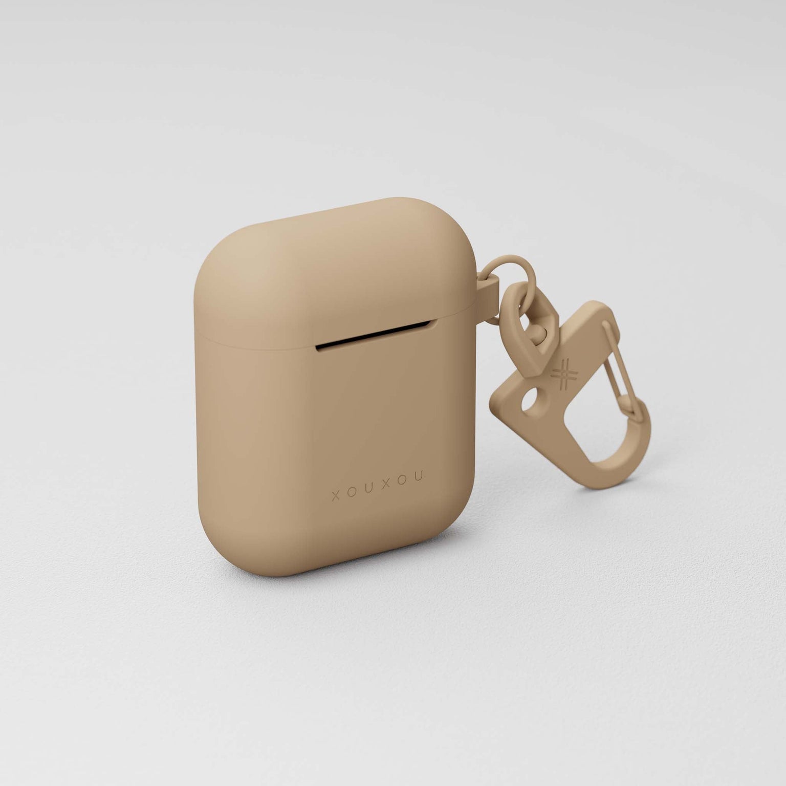 First generation Apple AirPods case in Sand Brown | XOUXOU