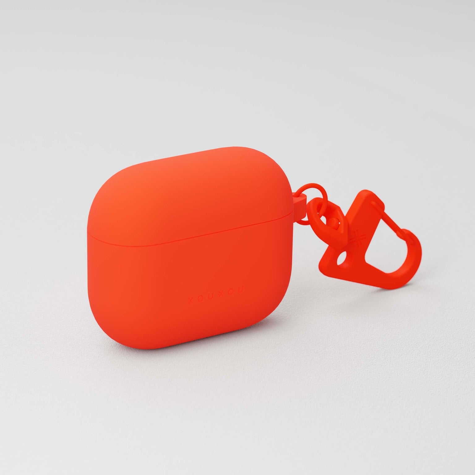 Neon Orange Apple AirPods case fitting third (3rd) generation | XOUXOU