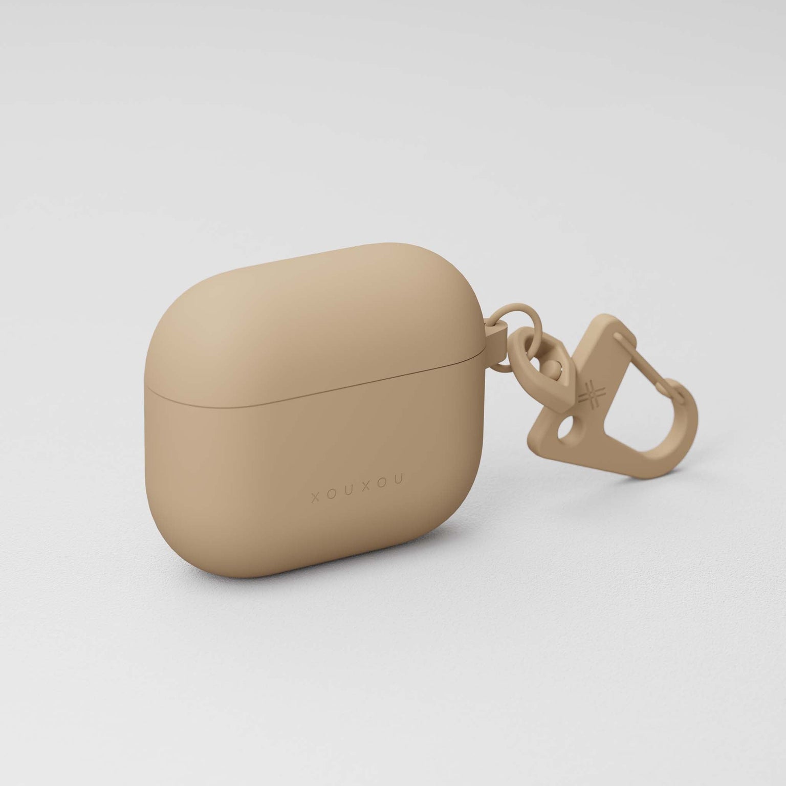 3rd gen. AirPods case in Sand Brown soft-touch finish | XOUXOU