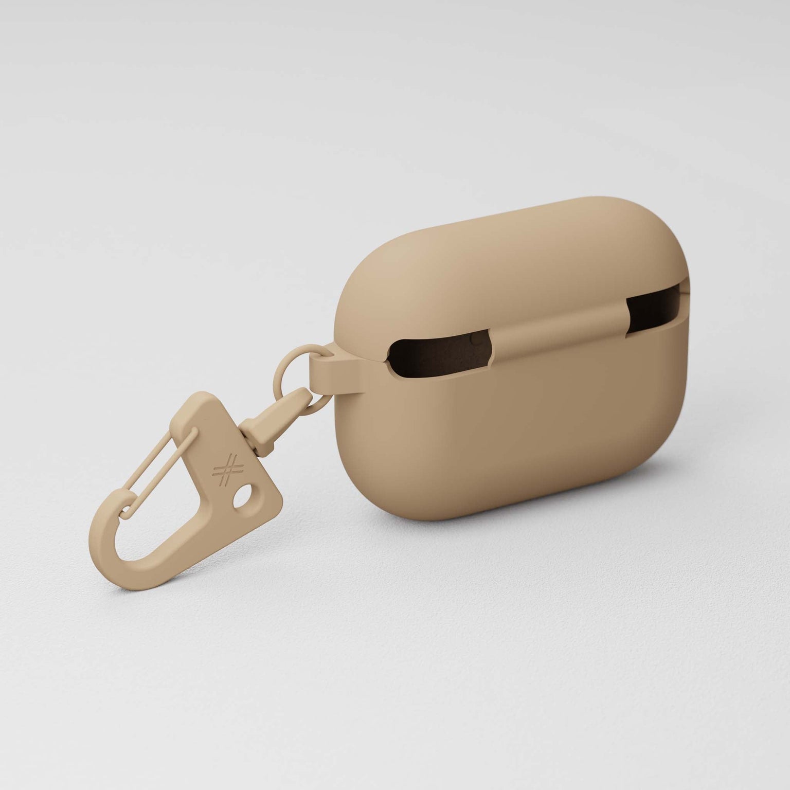 Sand Brown AirPods Pro case with soft-touch finish | XOUXOU