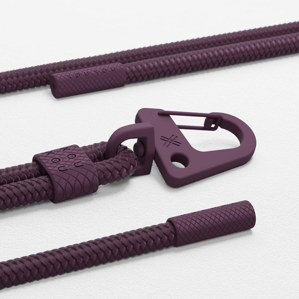 Modular Carabiner Rope in Burgundy for your XOUXOU iPhone Case