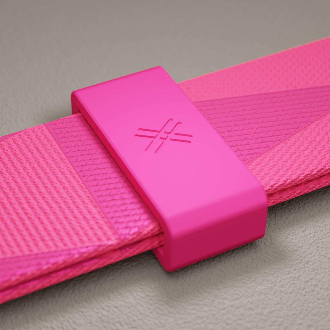 Clear + Power Pink Phone Necklace
