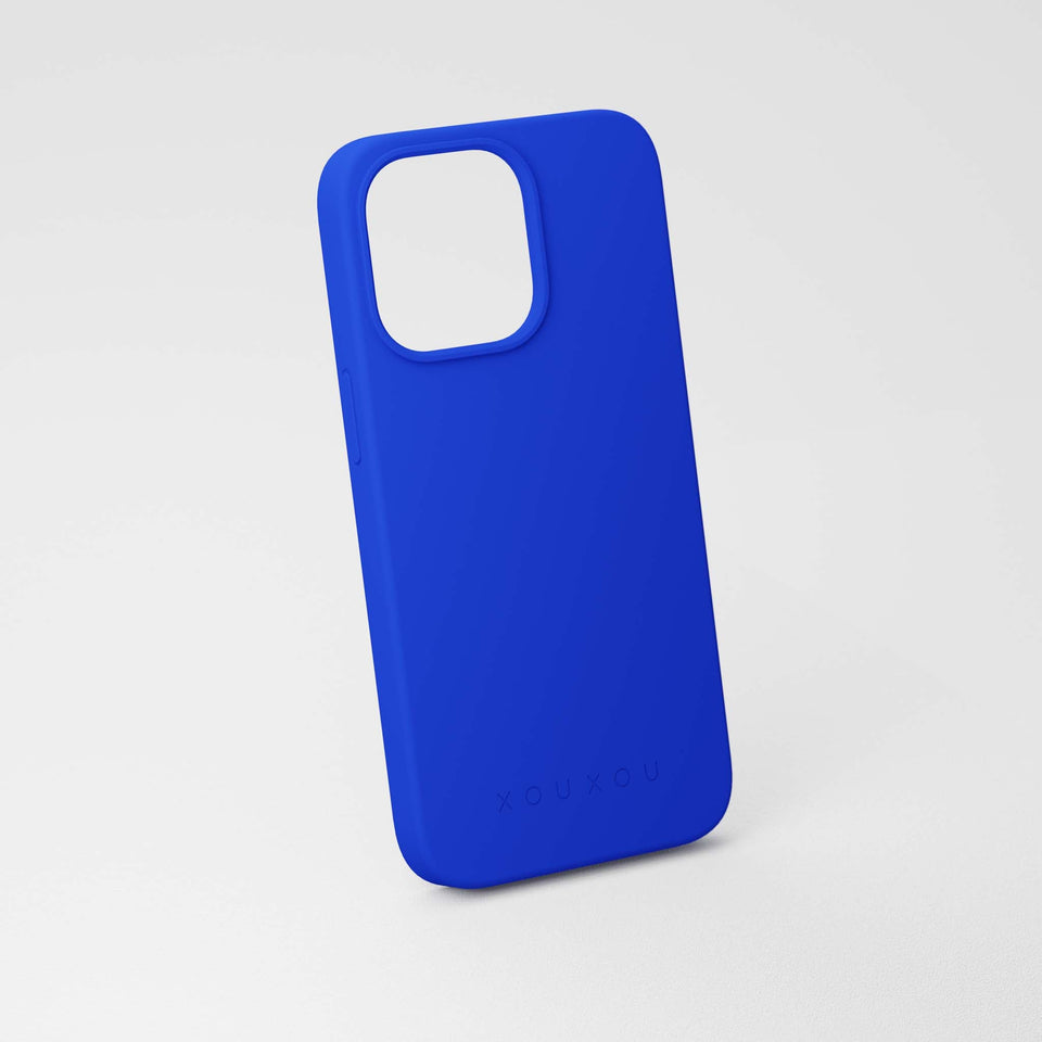 Minimalistic Blue unicolor iPhone 14 Case | XOUXOU