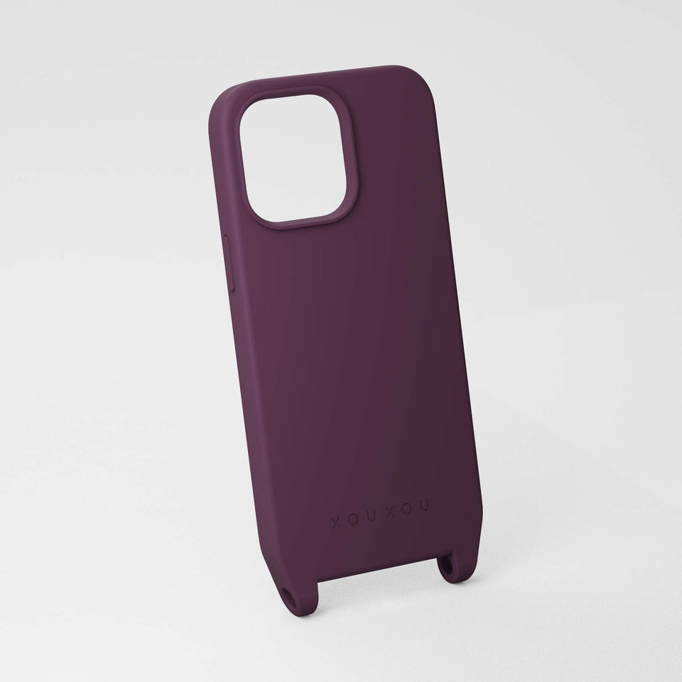 Modular Burgundy iPhone 14 Pro / Max Case with Eyelets | XOUXOU