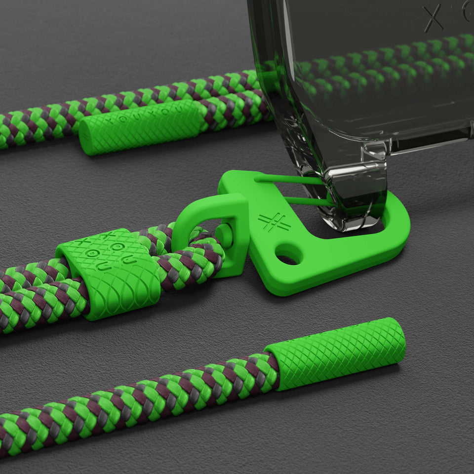 XOUXOU◆MODULAR / BLUE SILICONE CASE + CARABINER ROPE 