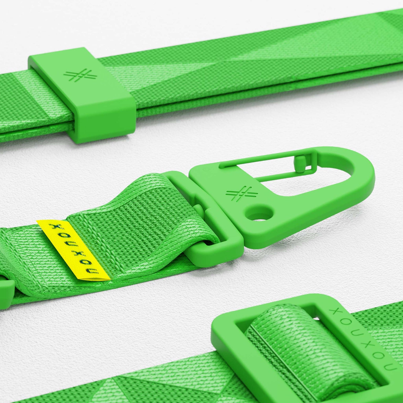Modular Phone Case Strap in Acid green with carabiner | XOUXOU
