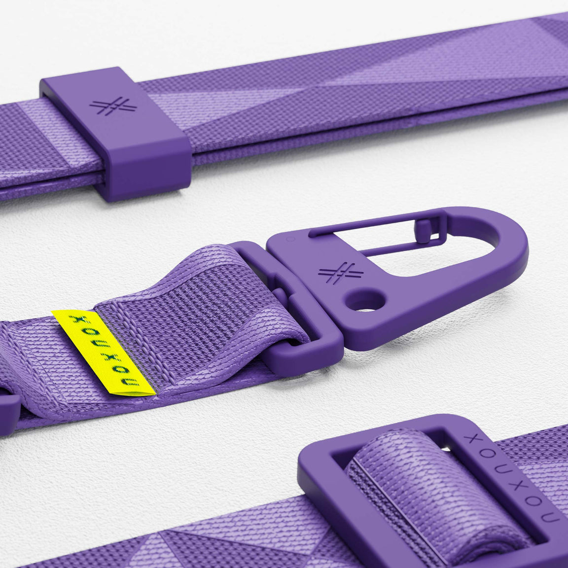 Modular wide Phone Strap / Lanyard in Purple | XOUXOU