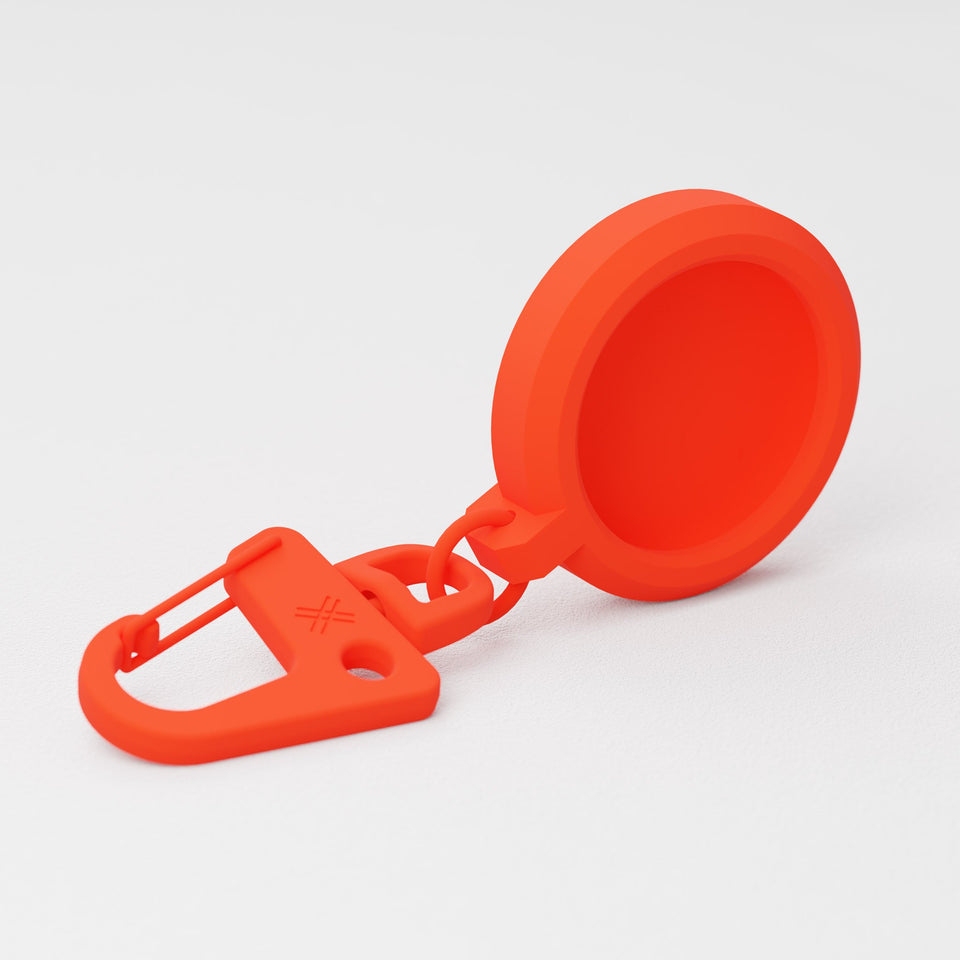 Neon Orange Silicone AirTag Case
